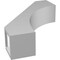 Ekena Millwork 3 1/2-in. W x 12-in. D x 16-in. H Westlake Architectural Grade PVC Knee Brace BRCP035X12X16WTL - alternate 2